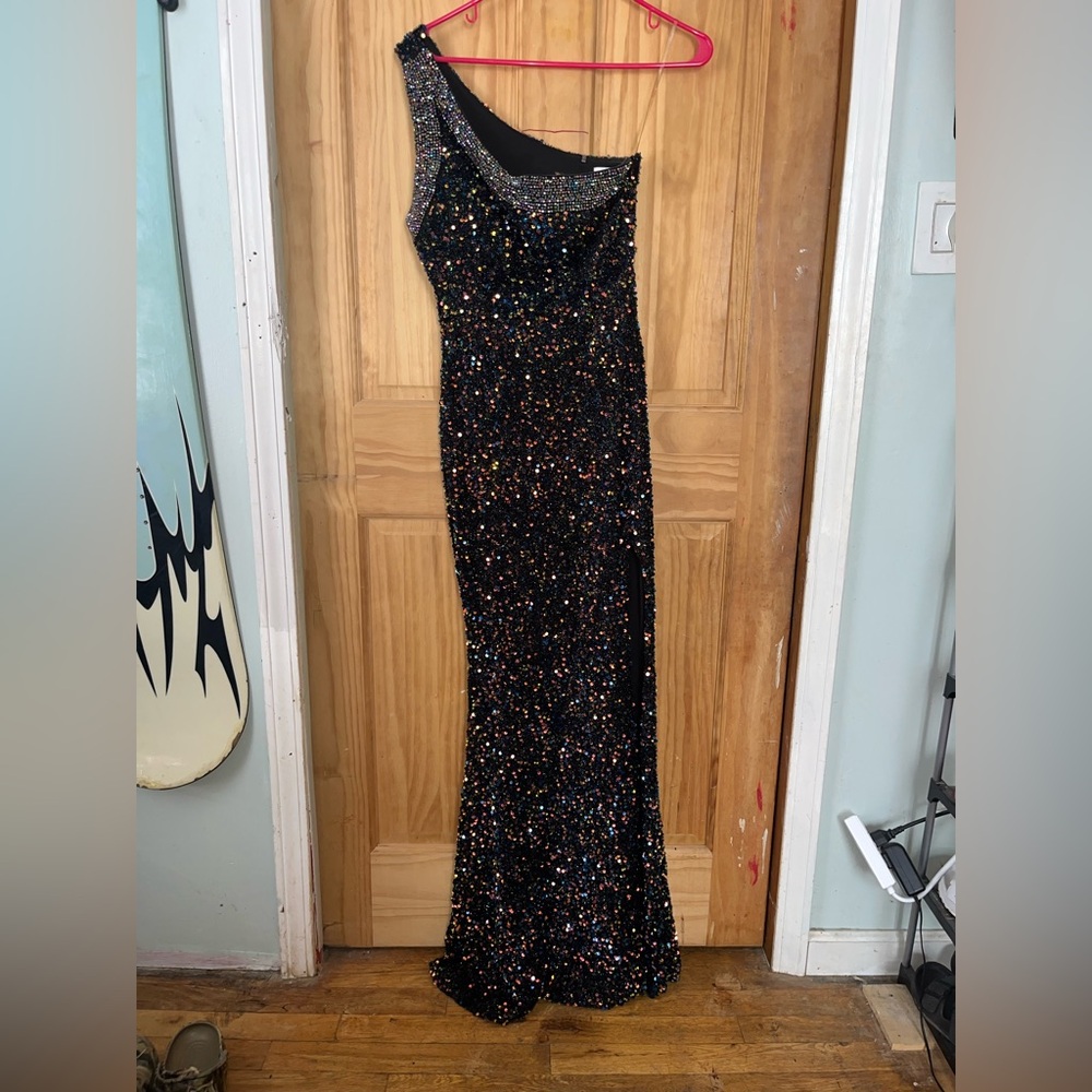 Stunner Boutique Catalina Sequin Gown - Galaxy